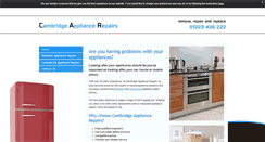 Desktop Screenshot of cambridgeappliancerepair.co.uk