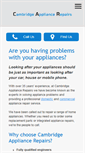Mobile Screenshot of cambridgeappliancerepair.co.uk